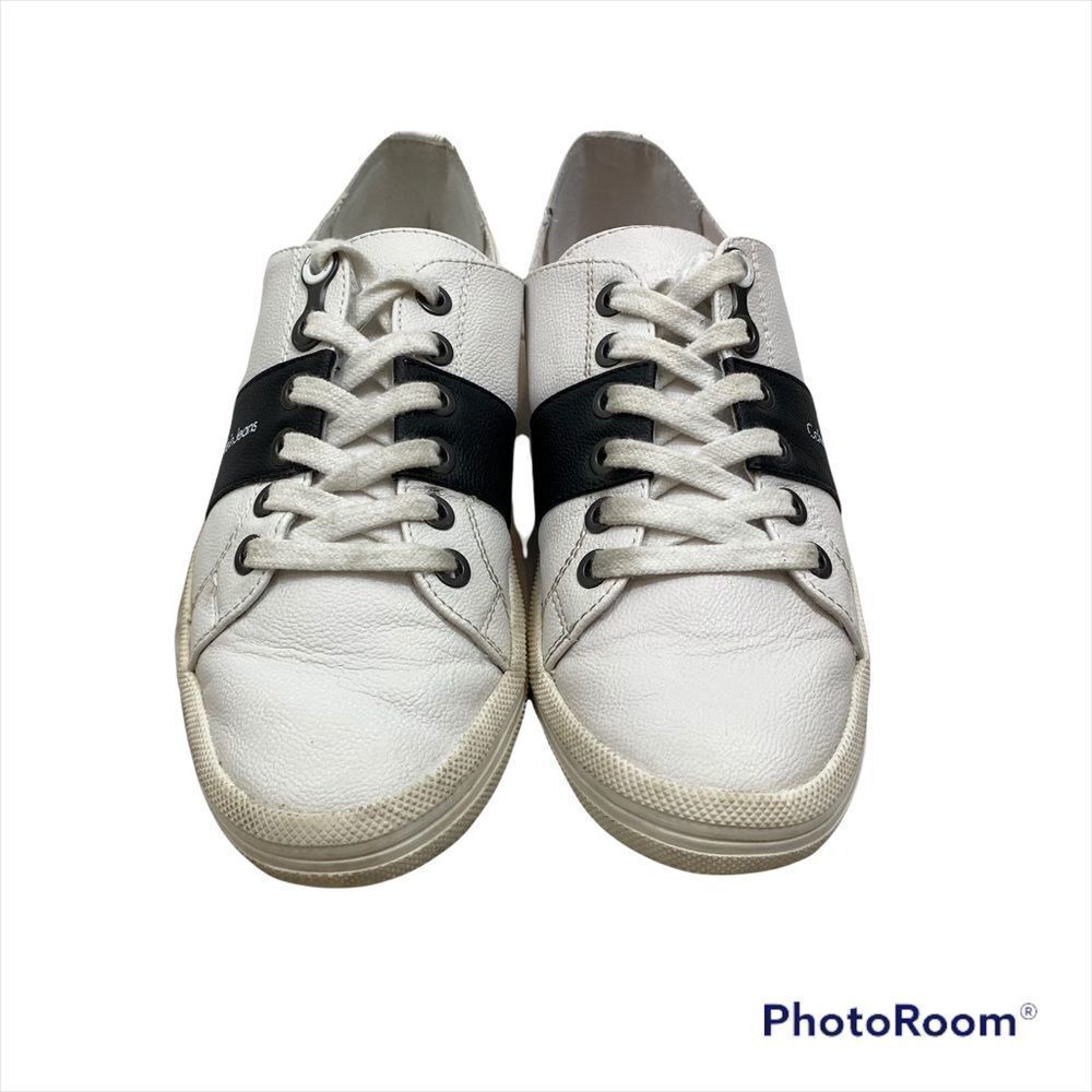 Ladies Calvin Klein Jeans Black and‎ White Lace Up Sneakers Size 7